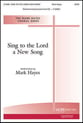Sing to the Lord a New Song SATB choral sheet music cover